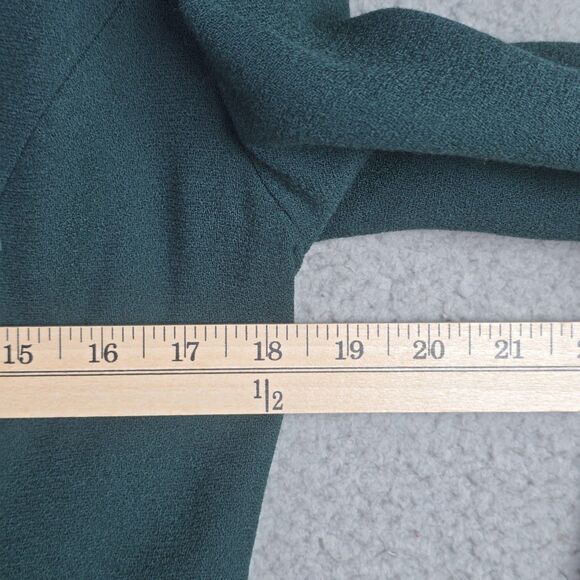 Richard Warren Wool Blazer Small Green Chenille Collar Cuffs Vintage Size 6-8 - Picture 8 of 16